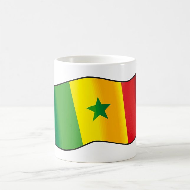 Senegal-Flagge Kaffeetasse (Von Creator hochgeladen)
