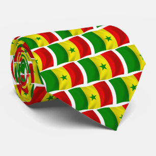 Senegal-Flagge Krawatte