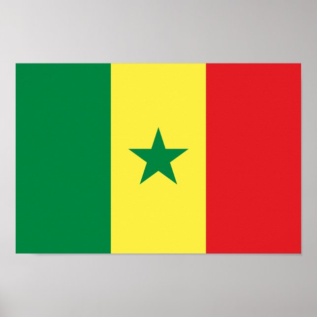 Senegal-Flagge Poster (Vorne)