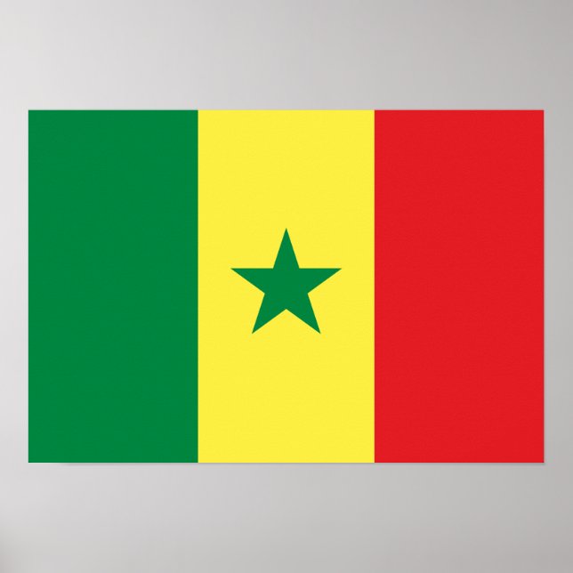 Senegal-Flagge Poster (Vorne)