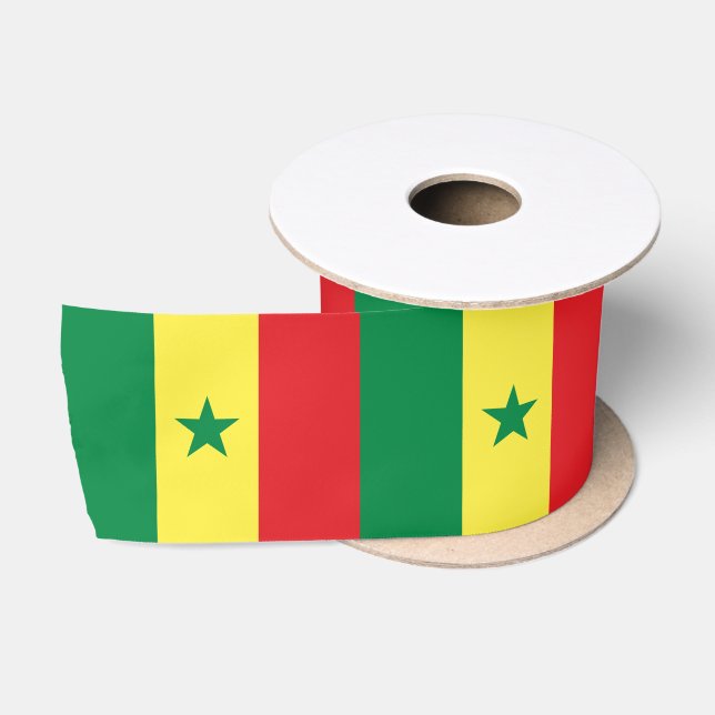 Senegal-Flagge Satinband (Spule)