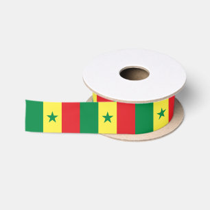 Senegal-Flagge Satinband