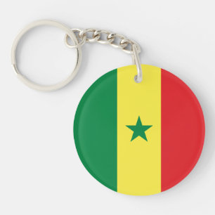 Senegal-Flagge Schlüsselanhänger