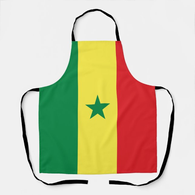 Senegal-Flagge Schürze (Vorderseite)