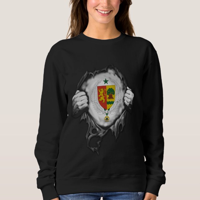 Senegal-Flagge, Senegal-Land Sweatshirt (Vorderseite)