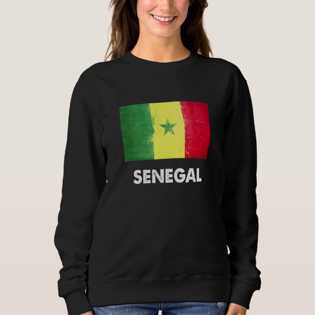 Senegal-Flagge Senegalesisch Sweatshirt (Vorderseite)