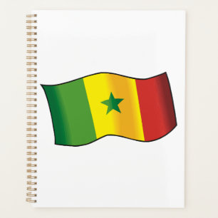 Senegal-Flagge Senegalesischer Stolz Grün Gelb Rot Planer