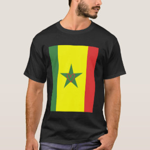 Senegal-Flagge Senegalesisches Herz Stolzes Erbe N T-Shirt