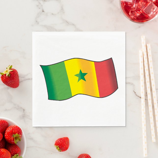 Senegal-Flagge Serviette (Von Creator hochgeladen)