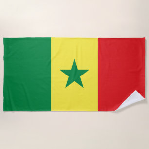 Senegal-Flagge Strandtuch