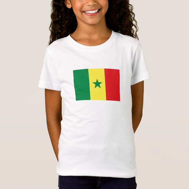 Senegal-Flagge T-Shirt (Vorderseite)