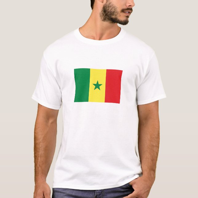 Senegal-Flagge T-Shirt (Vorderseite)