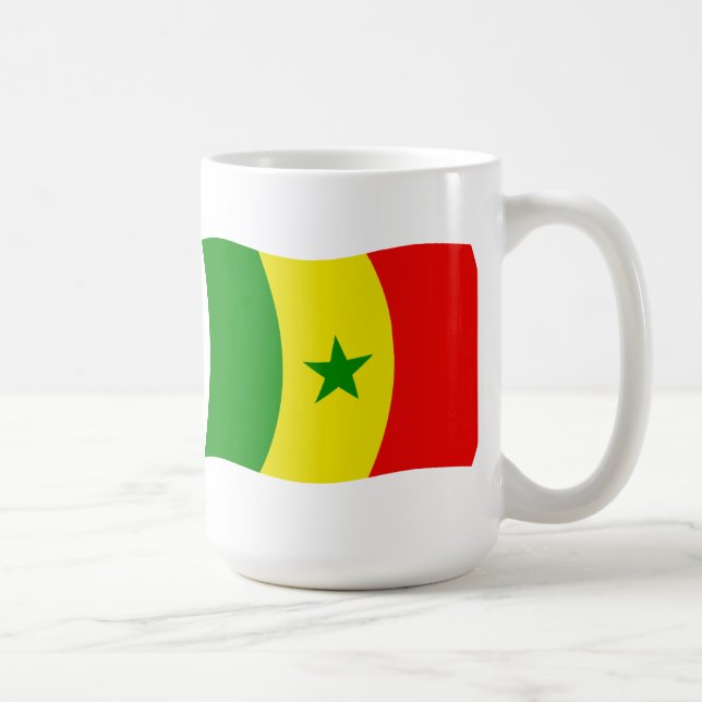 Senegal Flagge Tasse (Rechts)