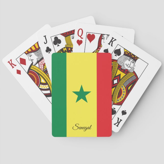 Senegal Flaggenspiele, Senegal Spielkarten (Rückseite)