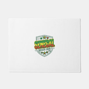 Senegal Fußball 2026 Fußball Fett Land Schriftzug Fußmatte