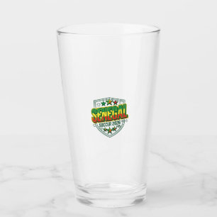 Senegal Fußball 2026 Fußball Fett Land Schriftzug Glas