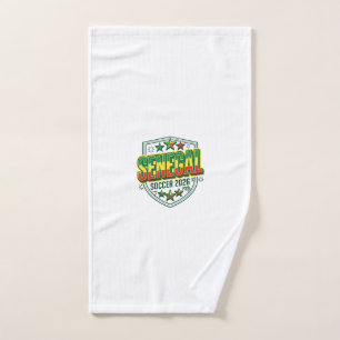 Senegal Fußball 2026 Fußball Fett Land Schriftzug Handtuch