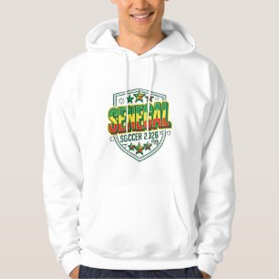 Senegal Fußball 2026 Fußball Fett Land Schriftzug Hoodie