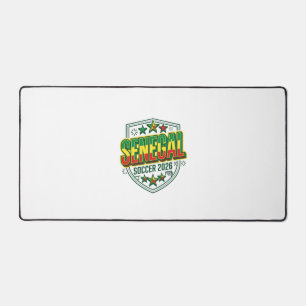 Senegal Fußball 2026 Fußball Fett Land Schriftzug Schreibtischunterlage