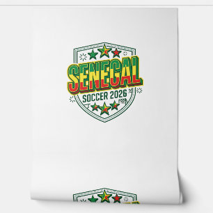 Senegal Fußball 2026 Fußball Fett Land Typografie Tapete