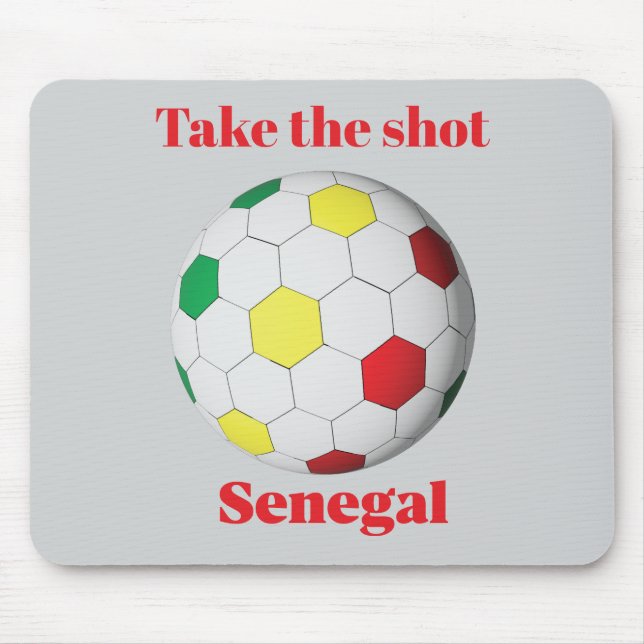 Senegal Fußball Mousepad (Vorne)