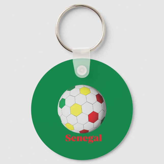 Senegal Fußball Schlüsselanhänger (Vorderseite)
