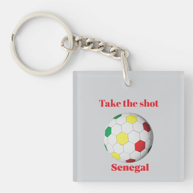Senegal Fußball Schlüsselanhänger (Vorderseite)