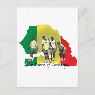 Senegal Futbol Postkarte