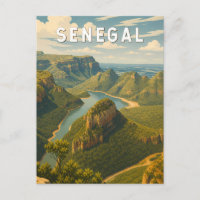 Senegal Illustration Reise Kunst Vintage
