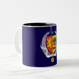 Senegal Landeswappen Symbol Emblem Flagge Zweifarbige Tasse