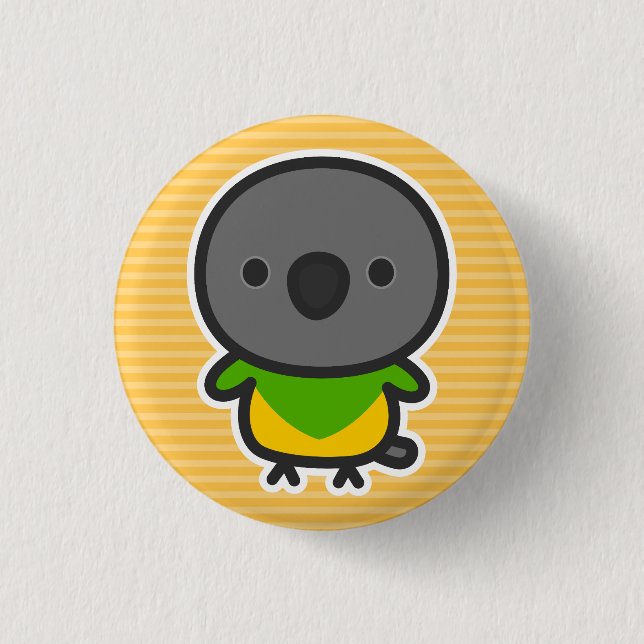 Senegal-Papagei Button (Vorderseite)