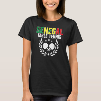 Senegal Ping Pong Unterstützung Senegalesischer Ti T-Shirt