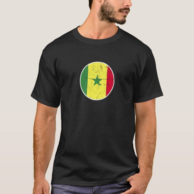 Senegal Proud Senegalese Flag   T-Shirt (Vorderseite)