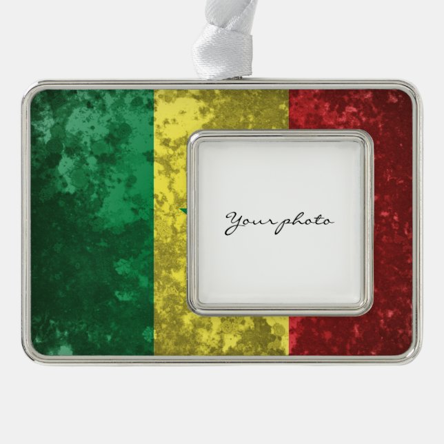 Senegal Rahmen-Ornament Silber (Vorderseite)