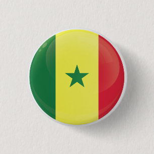 Senegal Round-Icon-Flagge Button