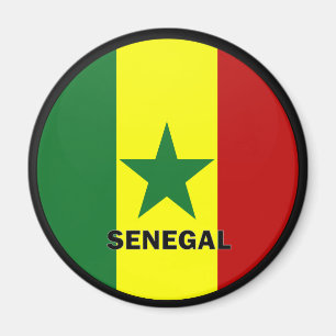 Senegal Roundel Qualitätsflagge Magnet