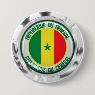 Senegal Runde Emblem Button