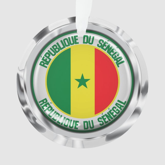 Senegal Runde Emblem Ornament (Vorderseite)