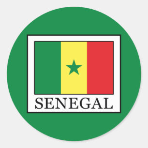 Senegal Runder Aufkleber