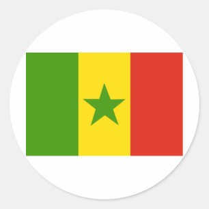 Senegal Runder Aufkleber