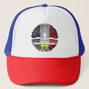 Senegal Senegalese Französisch-Frankreich Tree Roo Truckerkappe