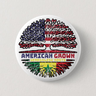 Senegal Senegalese USA USA Vereinigte Staaten Button