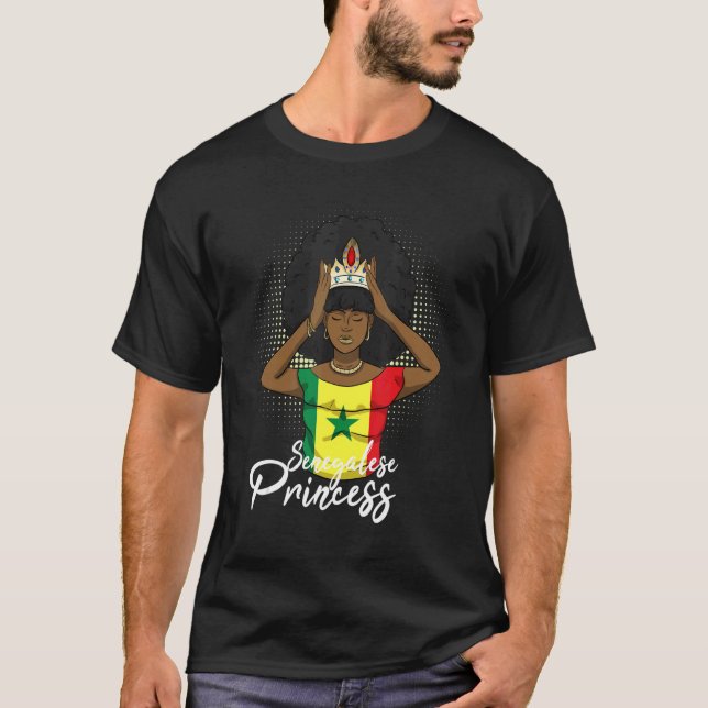 Senegal Senegalesisch Westafrika Proud Princess Qu T-Shirt (Vorderseite)