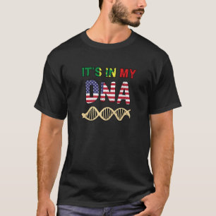 Senegal Senegalesische Amerikanische Flaggenhandmi T-Shirt