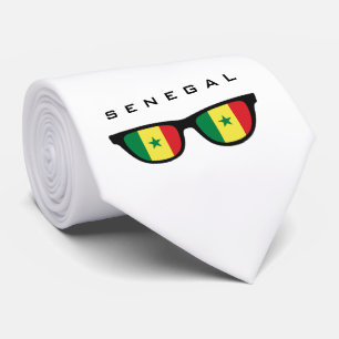 Senegal Shades benutzerdefinierte Text- und Krawat Krawatte