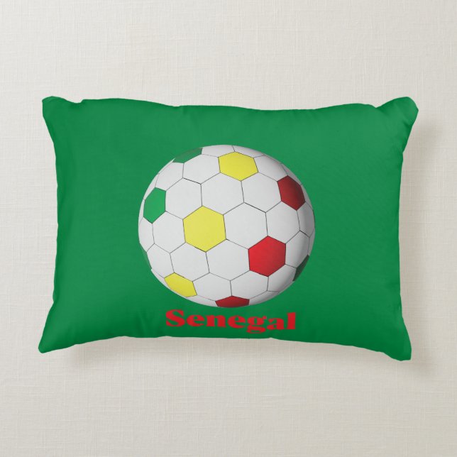 Senegal Soccer Dekokissen (Rückseite)