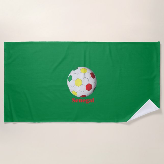 Senegal soccer strandtuch (Vorderseite)