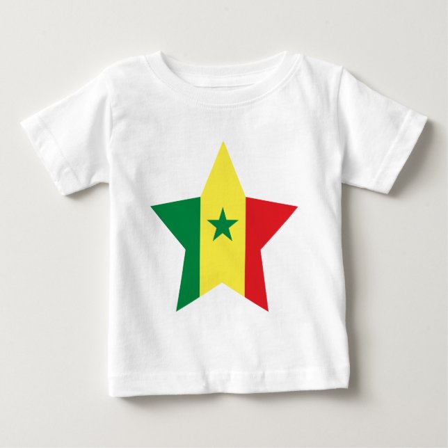 Senegal Star Baby T-shirt (Vorderseite)