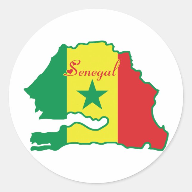 Senegal Sticker (Vorderseite)