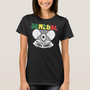 Senegal Table Tennis unterstützt senegalesische Pi T-Shirt